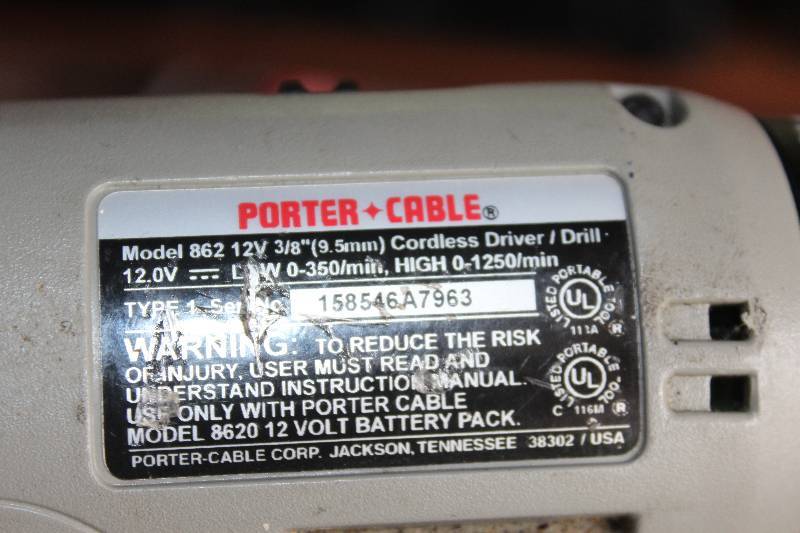 Porter cable 12v battery model 2024 8620