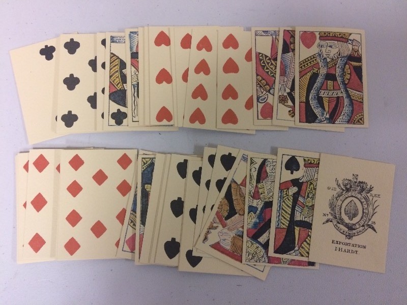 lot 27 image: Vintage Exportation I Hardy Hand Stamped Playing Cards