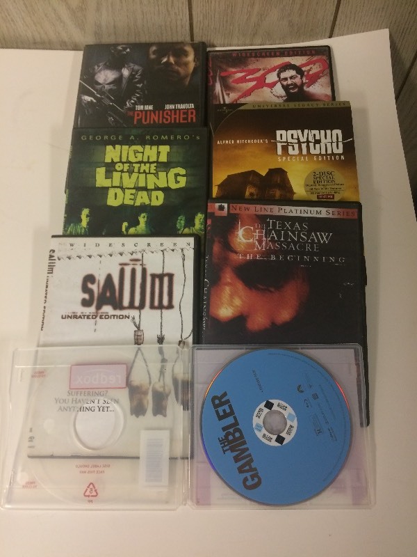 lot 34 image: 7 Horror DVDs