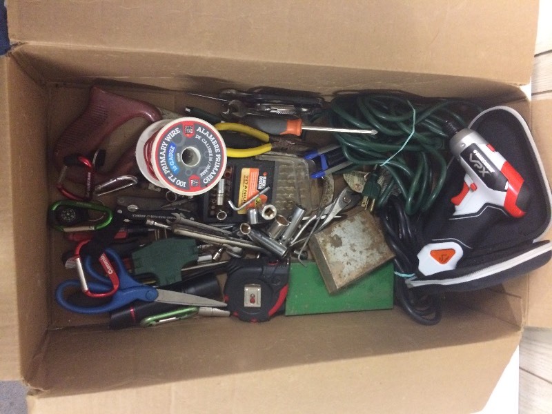 lot 72 image: Box of Tools including Craftsman & Black Decker