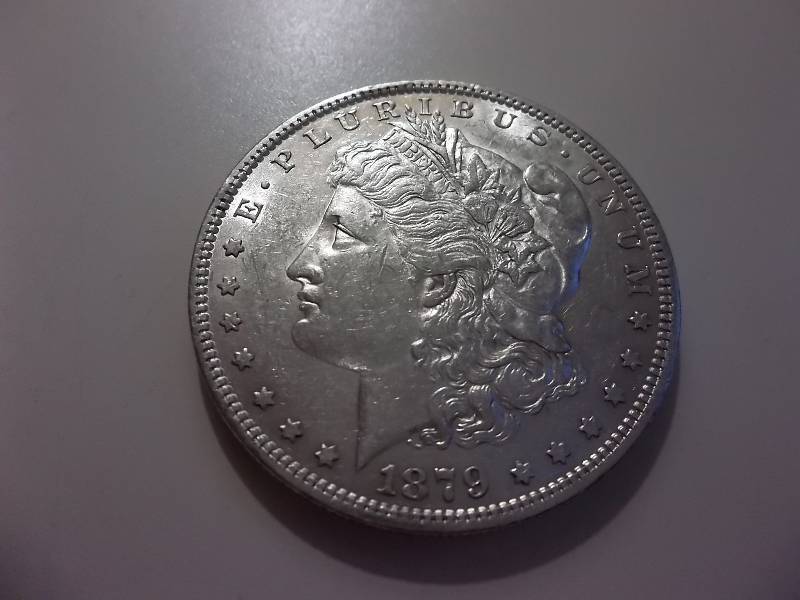 1879  Morgan Silver Dollar Very  High Grade MS (In MS60 Valued  $80.00)