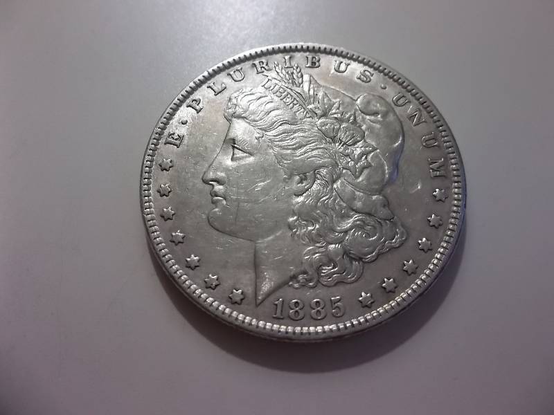 1885 Morgan Silver Dollar High Grade MS (In MS60 Value  $70.00)