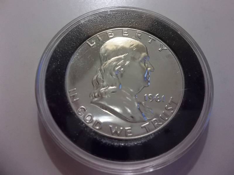 1961  Franklin Half Dollar  Proof With Full Bell