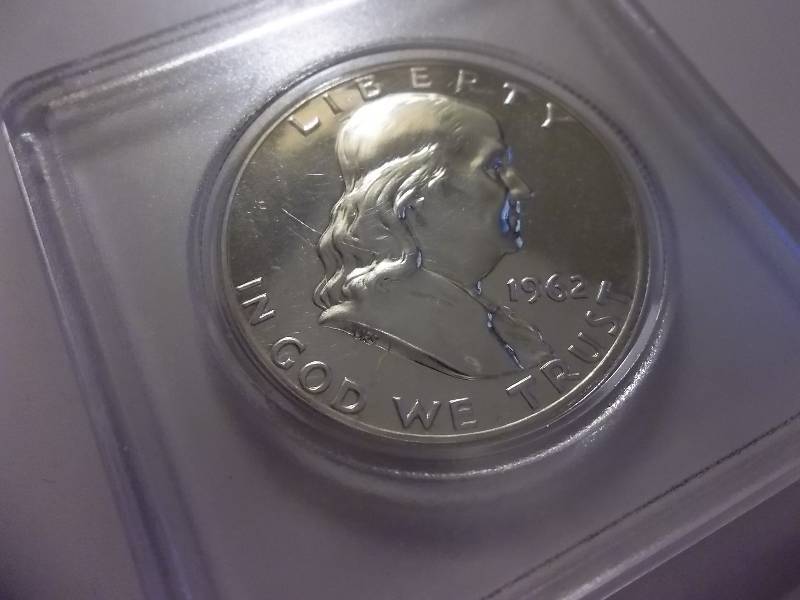 1962 Franklin Half Dollar  Proof  (Valued  $40.00) With Full Bell