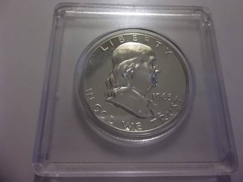 1963  Franklin Half Dollar Proof (Valued  $45.00) with Full Bell