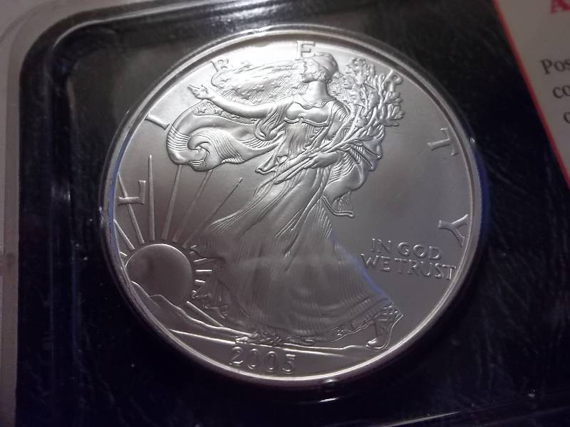 2005 US Silver Eagle Unc In Original Packaging From Littleton