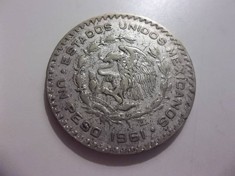 1961 Silver Mexican Peso .5104 OZ.