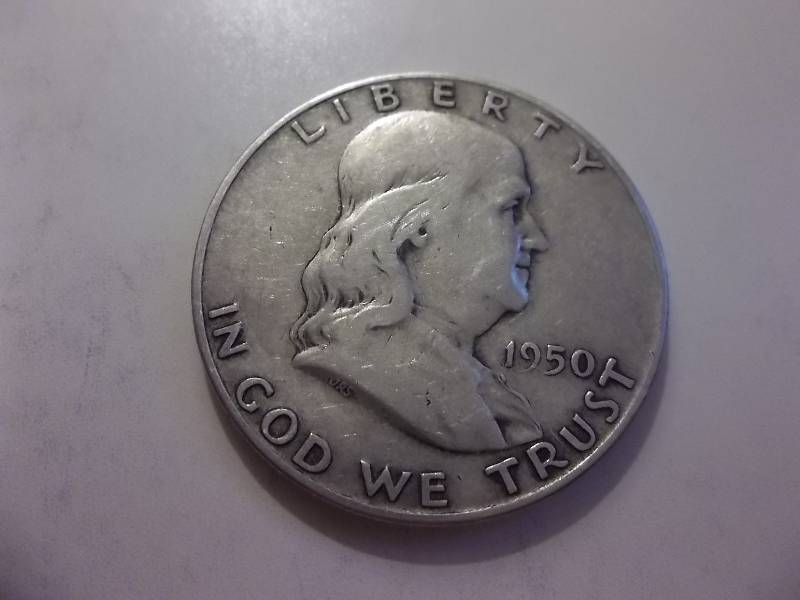 1950 D Franklin Half Dollar Better Grade