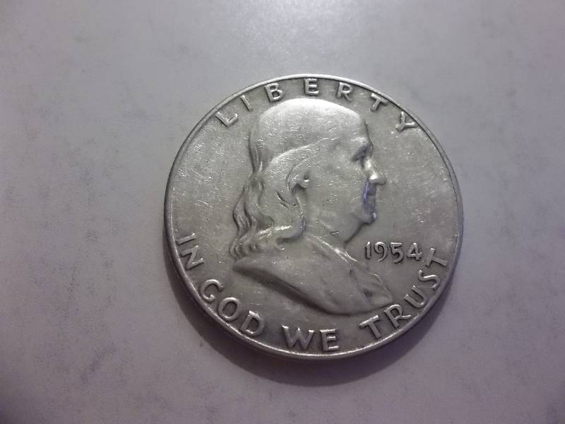 1954 S Franklin Half Dollar Better Grade