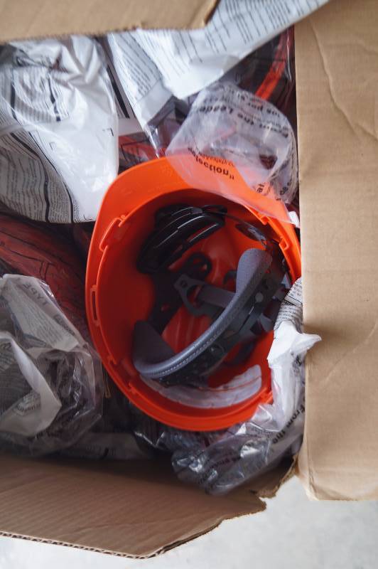 lot 17 image: Box of Hard Hats