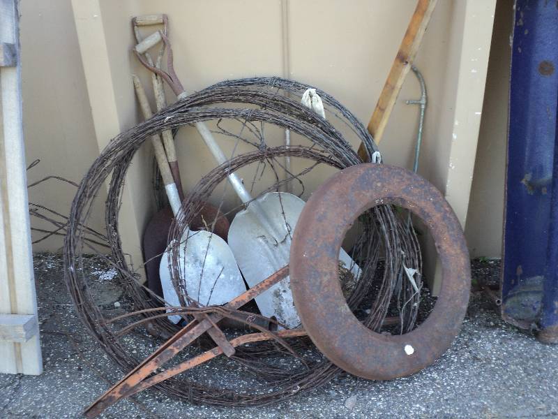 lot 25 image: misc. vintage farm items...