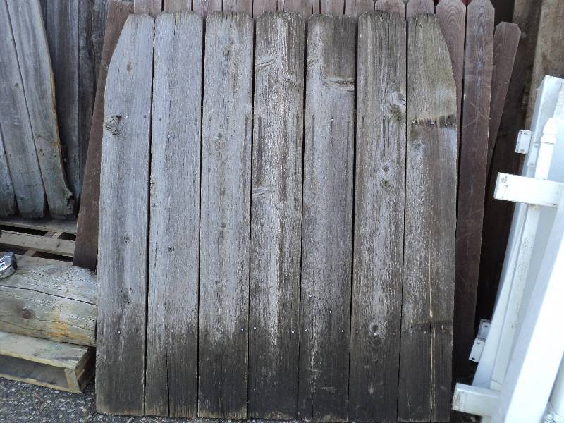 lot 48 image: fence gate, gray weathered, 42inx48...