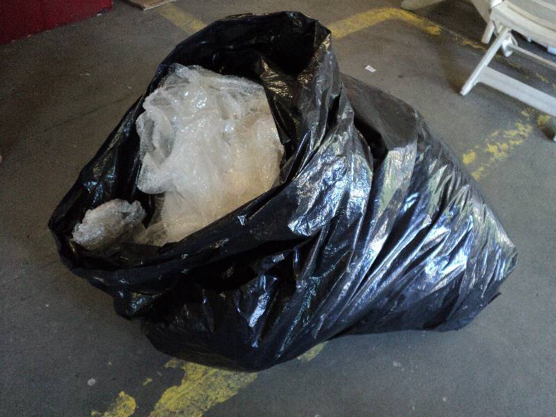 lot 80 image: huge bag of bubble wrap...