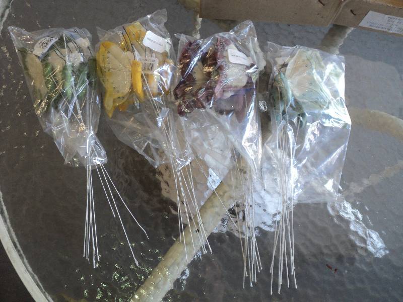 lot 96 image: box of 36 butterfly picks...