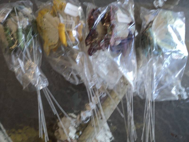 lot 97 image: box of 36 butterfly picks...