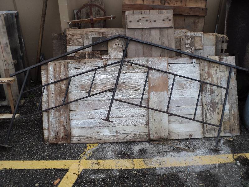 Cast Iron Stair Railing 80inx34in Old Barn Cleanout Antique