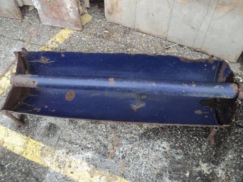 lot 41 image: vintage metal feed trough, would ma...