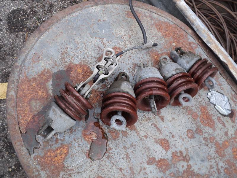 lot 46 image: collection of insulators...