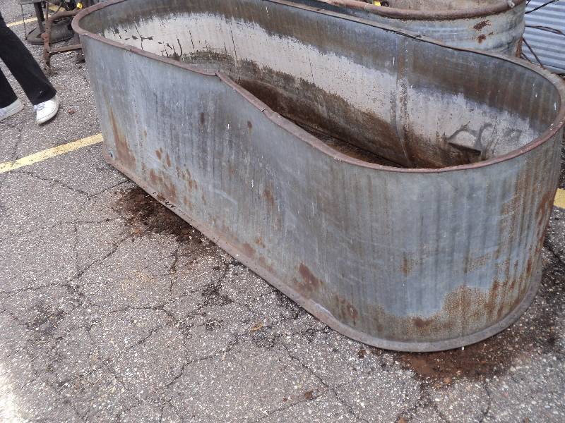 lot 51 image: stock tank, 7ft longx 27in widex 24...