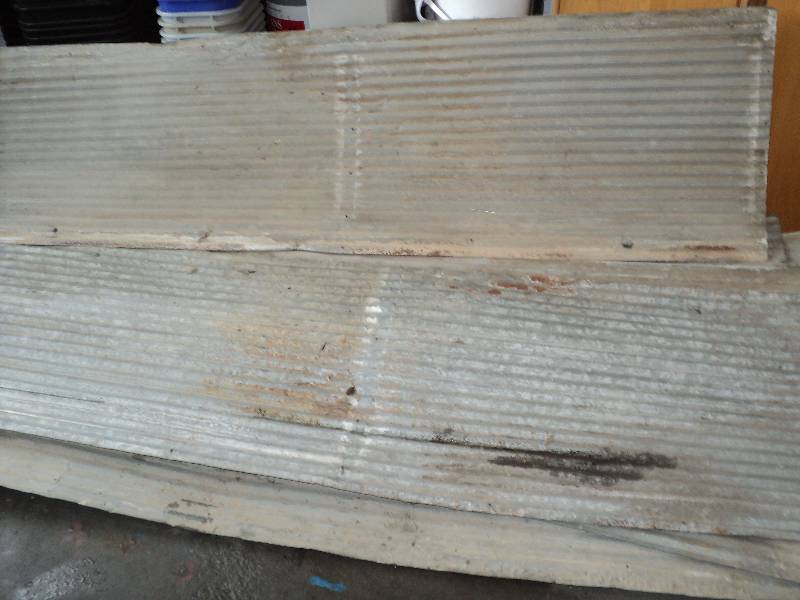 lot 65 image: 5 sheets of tin, 26inx7.5ft...