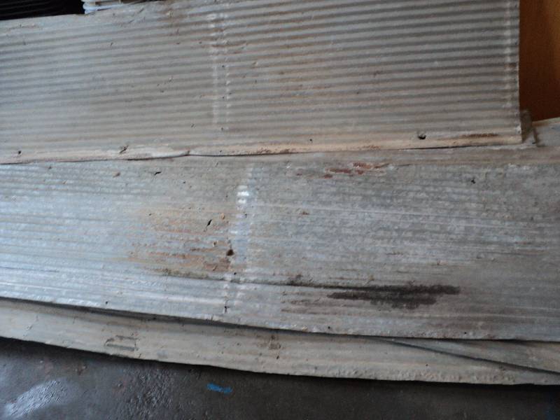 lot 66 image: 5 sheets of tin, 26inx7.5ft...