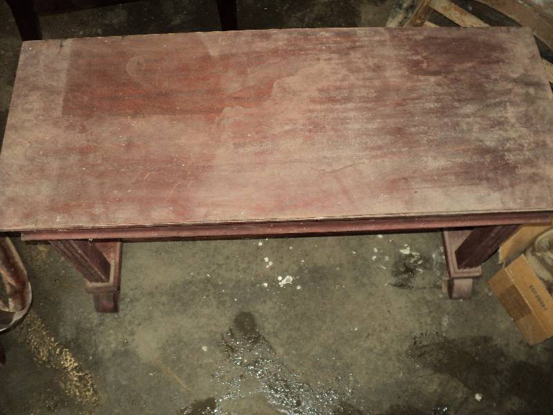 lot 86 image: vintage piano bench with misc. shee...