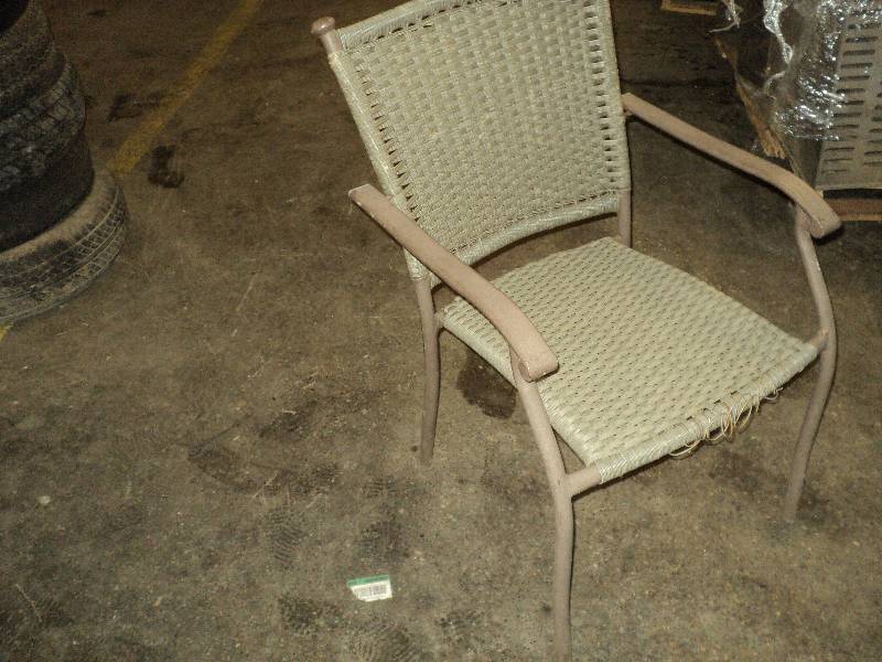 lot 105 image: wicker chair...