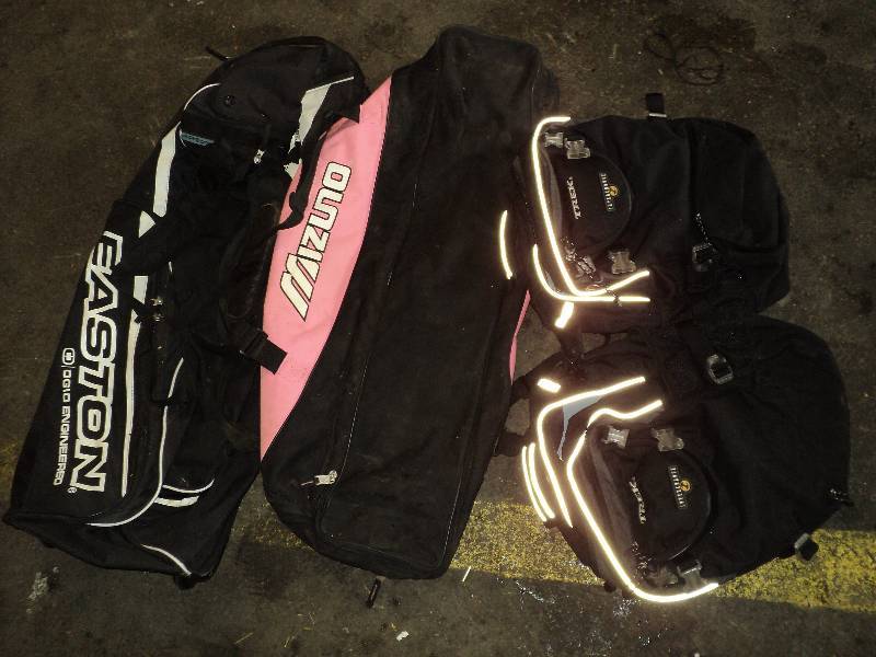 lot 112 image: ball bags and trek bags...