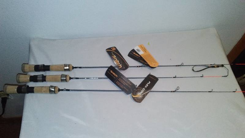 lot 29 image: The Snitch Fishing Poles (3) by FlexCore 30 Inch (2) and 26 Inch (1)