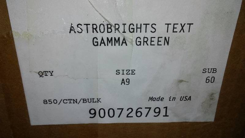 lot 57 image: Astro Green Envelopes Self Sealing (qty. 850) 9 x5 , Great for Holiday Letters