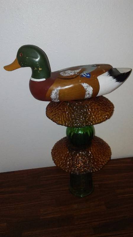 lot 128 image: Wood Mallard Decoy Yard Art, Great for Dad, Grandpa or that special man in your life