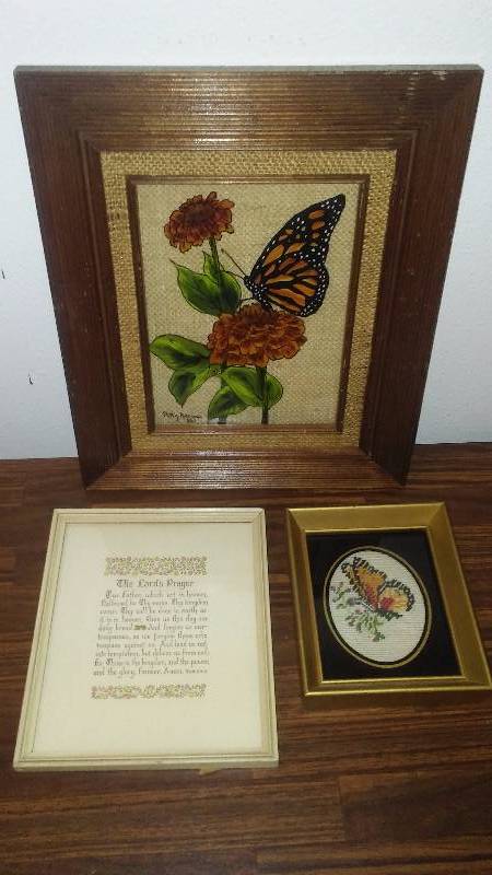 lot 151 image: Vintage Reverse Glass Painting and more