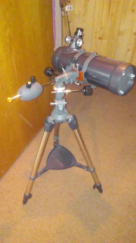 lot 158 image: Celestron AstroMaster 114 EQ Reflector Telescope, New in Box, never used