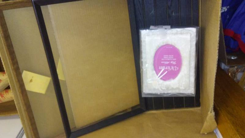lot 203 image: Black Frames (12) Brown Frames (12) and Victorian Flip Albums (4)