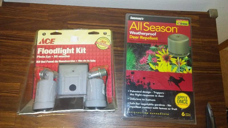 lot 205 image: Photo Eye Exterior Flood and All Season Deer Repellant