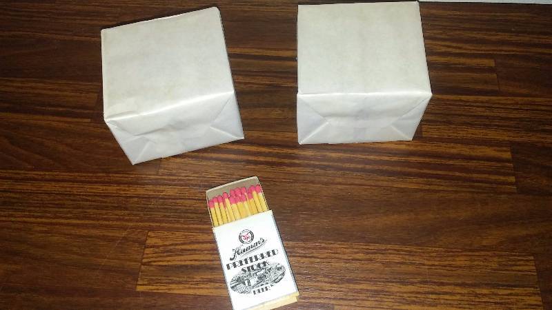 lot 127 image: Hamms Preferred Stock Beer Wooden Matches (2 bricks) Each brick contains 10 boxes of 38 matches, Circa 1960