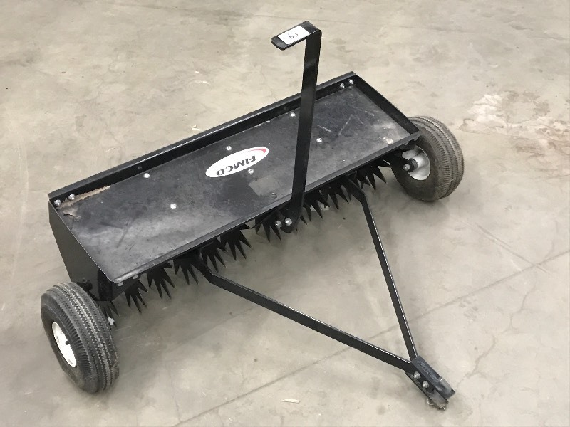 lot 63 image: Fimco Pin-Hitch 48 Lawn Aerator, G...