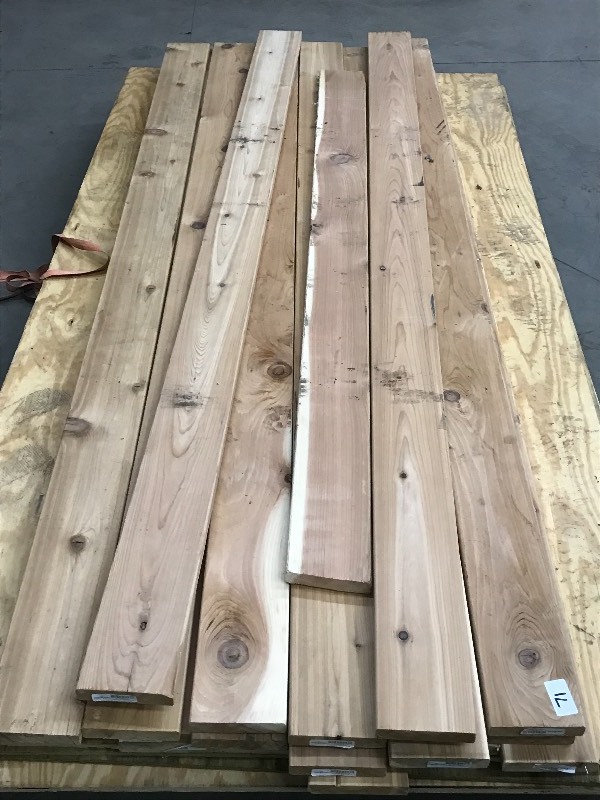 lot 71 image: (20) Unused 5x8ft Cedar Deck Board...