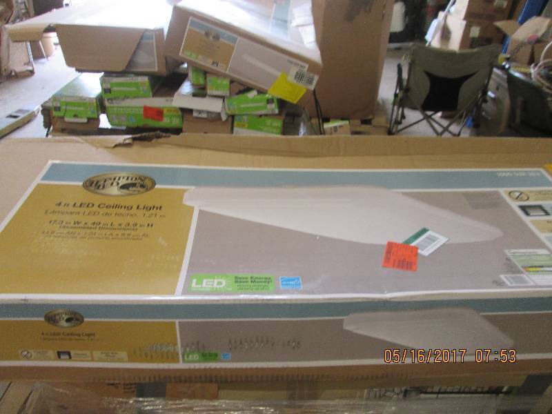 hampton bay 4 ft LED ceiling light ...