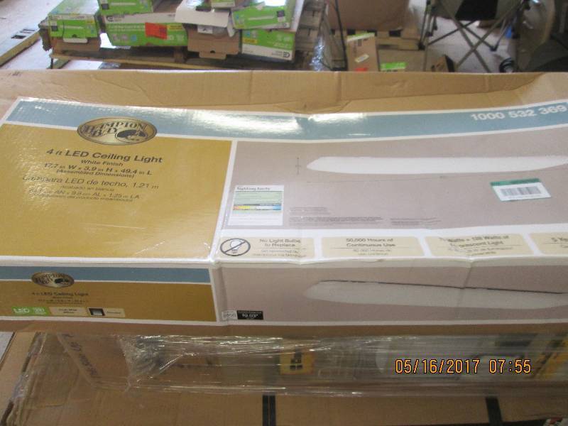 hampton bay 4 ft LED ceiling light ...