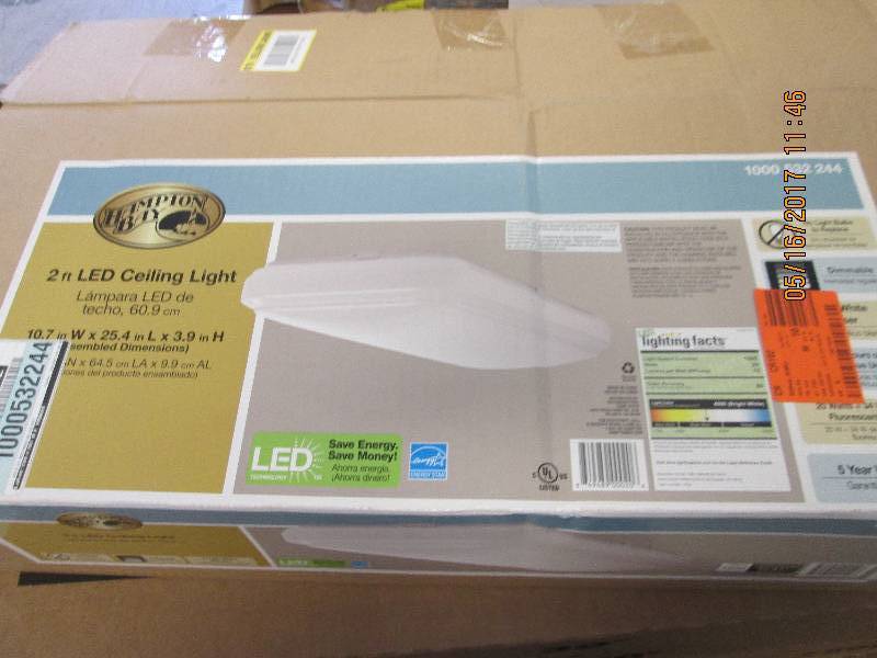 Hampton bay 2 foot LED ceiling ligh...