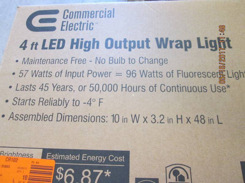 commercial electric high output 4ft...