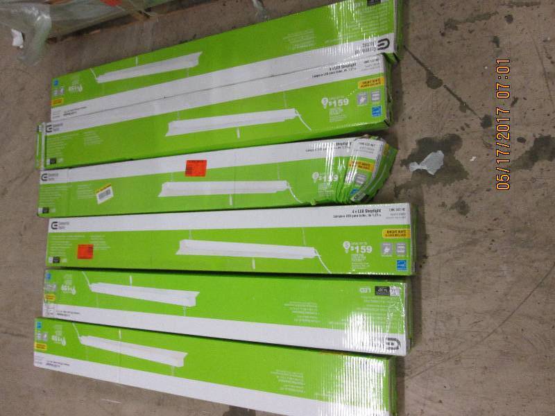 6 commercial electric 4ft LED shop ...