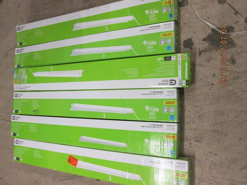 6 commercial electric 4ft LED shop ...
