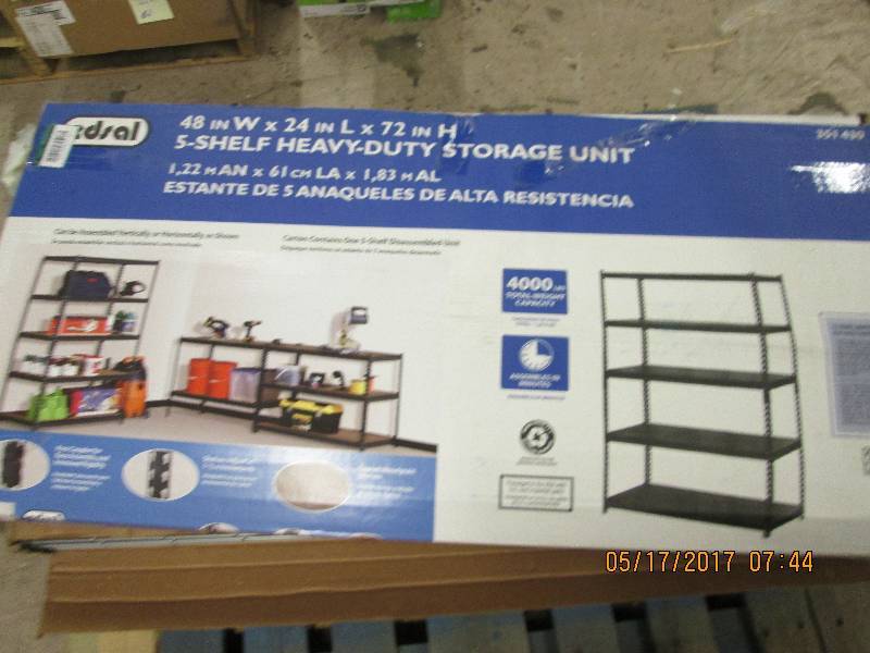 edsal 5-shelf heavy duty storage un...