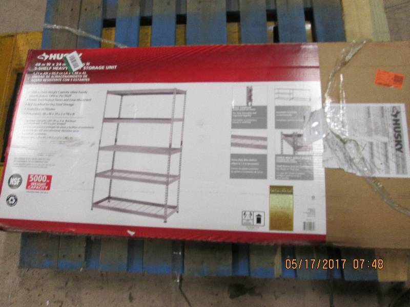 husky 5-shelf heavy duty storage un...