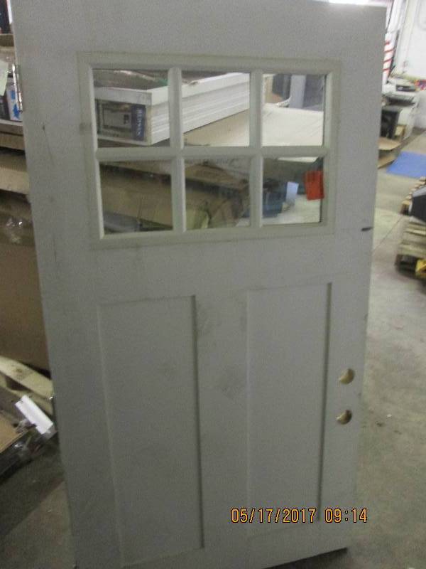 wood door with 6 light windows 66 1...