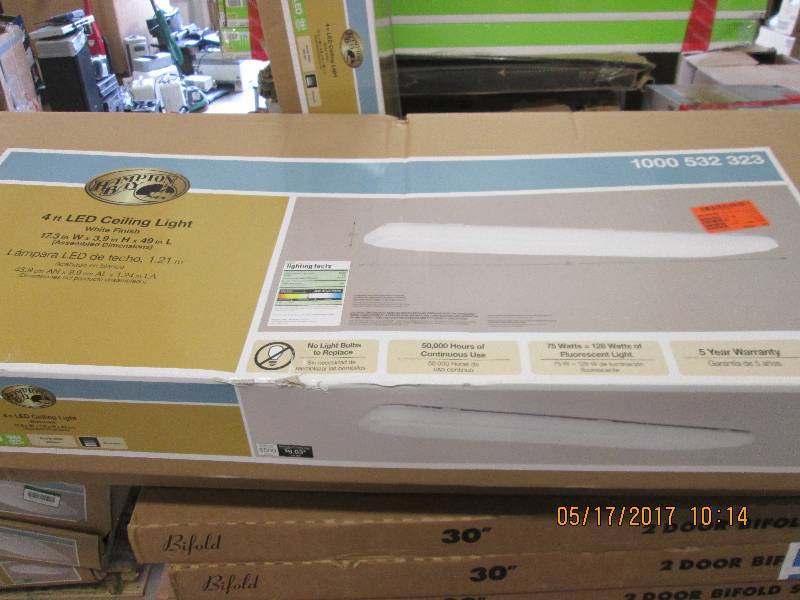 hampton bay 4 foot LED ceiling ligh...