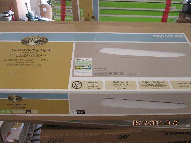 hampton bay 4 foot LED ceiling ligh...
