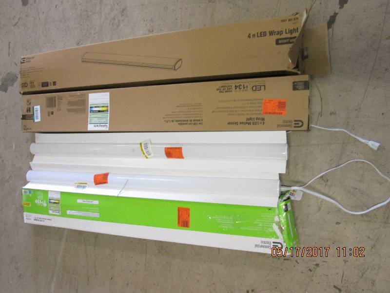 3 commercial electric 4 foot LED sh...